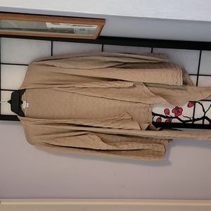 Tan Duster Cover Up Shrug 3X